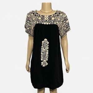 Buddy Love Black and Cream Mini Dress